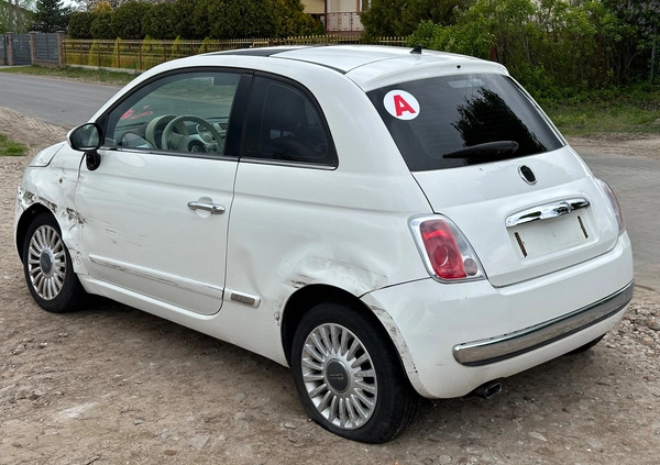 Fiat 500 cena 10500 przebieg: 172419, rok produkcji 2008 z Barlinek małe 106